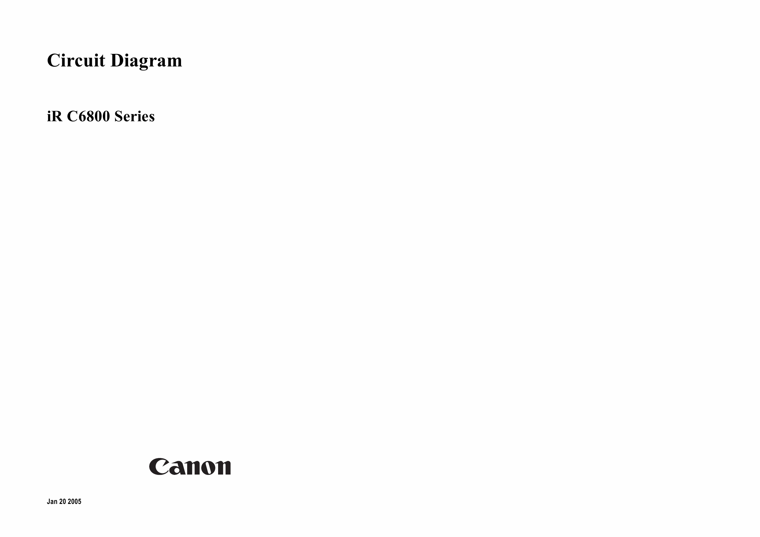 Canon imageRUNNER-iR 5800 6800 C CN Circuit Diagram-1